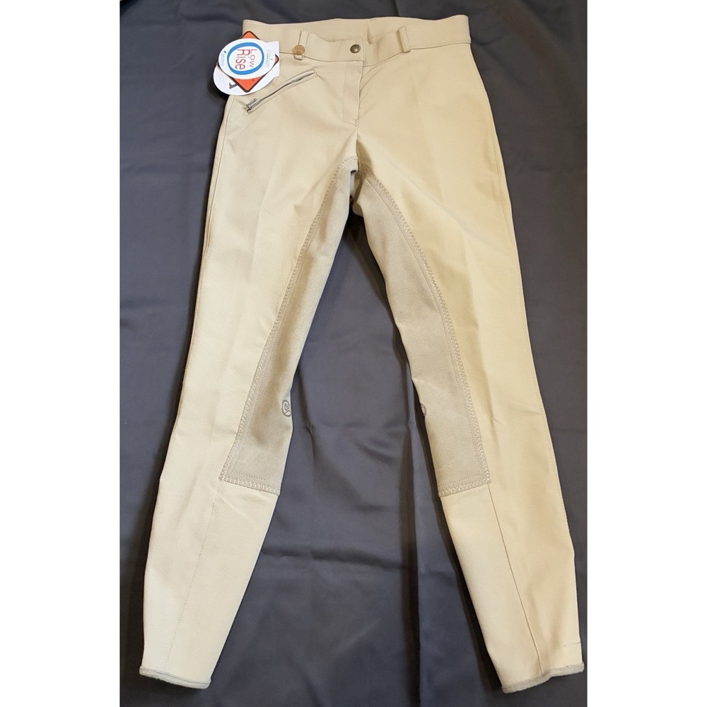 NEW Ovation EuroWeave Low Rise Breeches Light Tan 26 L Womens Riding Pants